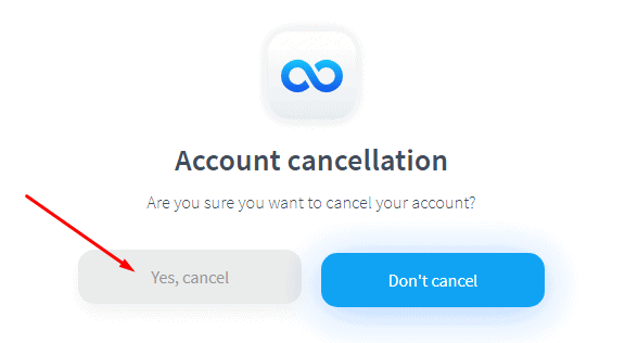 Cancel account
