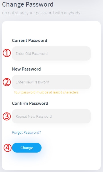 reset your password