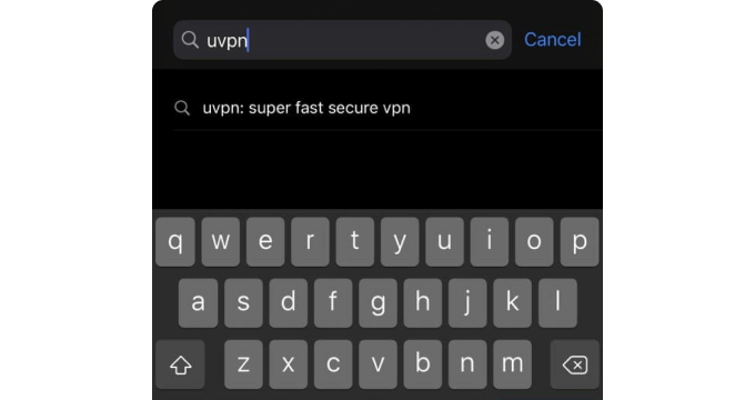 Search for a VPN for iOS
